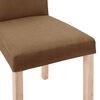 vidaXL Eetkamerstoelen 2 st stof bruin