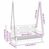 vidaXL Schommelbank Bruin 110 x 56 x 58.5 cm Massief Acaciahout