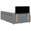 vidaXL Boxspring met matras stof lichtgrijs 120x190 cm