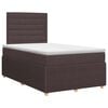 vidaXL Boxspringbed met matras Donkerbruin 120 x 200 cm Stof