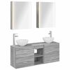 vidaXL Badkamerkastenset 5 pcs Grijs Sonoma Bewerkt hout