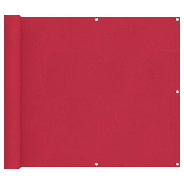 vidaXL Balkon Scherm Bordeauxrood 100 x 300 cm Oxford Stof