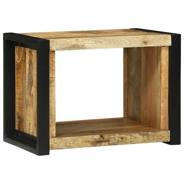 vidaXL Wandkubus met opslag Bruin 55 x 35 x 40 cm Massief Mango Hout