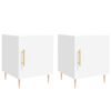 vidaXL Nachtkastjes 2 st 40x40x50 cm bewerkt hout wit