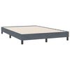 vidaXL Boxspring met matras fluweel donkergrijs 140x220 cm