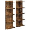 vidaXL Wandplank 2 st Oud hout 30 x 15 x 100 cm Bewerkt hout