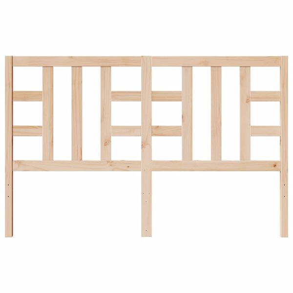 vidaXL Hoofdbord 146x4x100 cm massief grenenhout