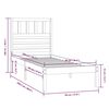 vidaXL Bedframe massief grenenhout 90x200 cm