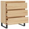 vidaXL Dressoir 60x35x70 cm bewerkt hout sonoma eikenkleurig