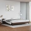 vidaXL Bedframe met hoofdeinde zonder matras 200x200 cm bruin