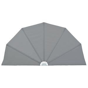 vidaXL Terrasscherm inklapbaar 160 cm grijs