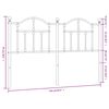 vidaXL Vervangend hoofdbord 150 cm metaal wit