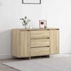 vidaXL Dressoir met lade Sonoma Eiken 120 x 41 x 75 cm Bewerkt hout