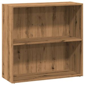 vidaXL Boekenkast 80x30x77 cm bewerkt hout artisanaal eikenkleurig