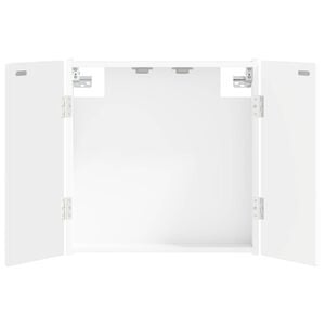 vidaXL Dartbord Kabinet ALKMAAR Wit 52,5 x 10,5 x 53,5 cm Bewerkt hout