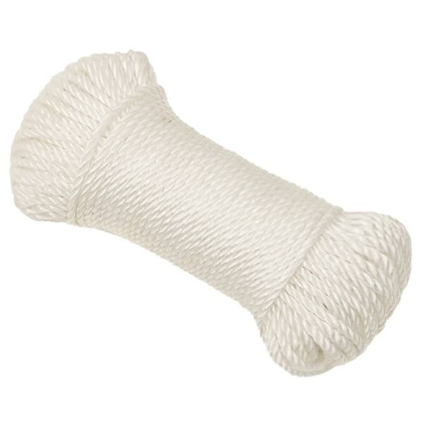 vidaXL Werktouw 6 mm 25 m polypropeen wit
