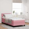 vidaXL Boxspringbed met matras Roze 120 x 200 cm Fluweel