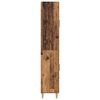 vidaXL Hoge kast met lade Oud Hout 69,5 x 34 x 180 cm Bewerkt hout