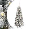 vidaXL Kunstkerstboom Wit 120 cm PVC en Plastic en Staal en PE