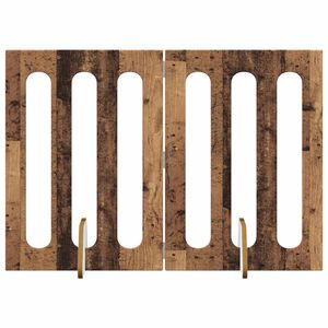 vidaXL Opvouwbaar huisdierhek 2 st Eikenhout 100,5 x 38 x 70 cm