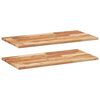 vidaXL Wandschappen 2 st zwevend olieafwerking 60x40x2 cm acaciahout