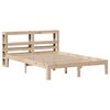 vidaXL Bedframe met hoofdbord massief grenenhout 160x200 cm