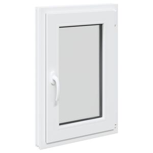 vidaXL Kelderraam RISOR 50 x 75 cm PVC en glas Wit