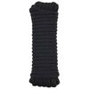 vidaXL Boottouw 10 mm 15 m Zwart Polyester