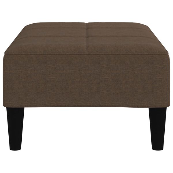 vidaXL Kruk microvezelstof bruin