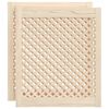 vidaXL Kastdeuren met latwerk 2 st 59,5x69 cm massief grenenhout