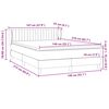 vidaXL Boxspring met matras fluweel zwart 140x210 cm