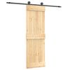 vidaXL Schuifdeur 70 x 210 cm Massief Grenenhout (Niet-Behandeld)