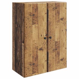 vidaXL Wandkast Oud hout 66 x 34,5 x 90 cm Bewerkt hout