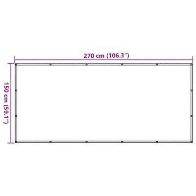 vidaXL Aanhangwagennet 1,5x2,7 m HDPE groen