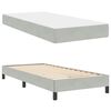 vidaXL Boxspringbed met matras Lichtgrijs 90 x 190 cm Stof