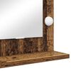 vidaXL Schmink Spiegel met LED -striplichten Oud Hout 80 x 45 x 18 cm