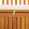 vidaXL Tuinopslagbank 120x63x84 cm massief acaciahout