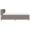 vidaXL Boxspringbed met matras met hoofdeinde Taupe 90 x 190 cm Stof
