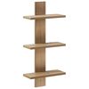 vidaXL Wandplank Artisanaal eiken 30 x 13.5 x 64.5 cm Bewerkt hout