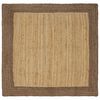 vidaXL Gebied Tapijt Grijs 120 x 120 cm Jute