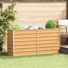 vidaXL Plantenbak verhoogd 160x40x77 cm gegalvaniseerd staal zilver