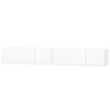 vidaXL Tv-meubels 2 st 120x40x34 cm bewerkt hout hoogglans wit