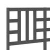 vidaXL Hoofdbord 166x4x100 cm massief grenenhout grijs