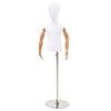 vidaXL Verstelbare 120-157 cm Mannequin met Basis Uniseks PP Wit