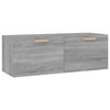 vidaXL Wandkast 100x36,5x35 cm bewerkt hout grijs sonoma eikenkleurig