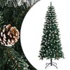 vidaXL Kunstkerstboom met standaard 180 cm PVC groen