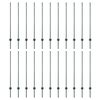 vidaXL Afrasteringspaal 22 pcs Groen 160 cm Staal