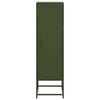 vidaXL Hoge kast 36x39x123 cm staal olijfgroen