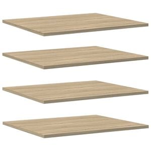 vidaXL Wandschappen 8 st 60x50x1,5 cm spaanplaat sonoma eikenkleurig