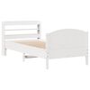 vidaXL Bedframe zonder matras massief grenenhout wit 90x200 cm